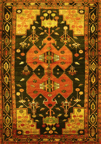 Persian Yellow Traditional Rug, tr568yw