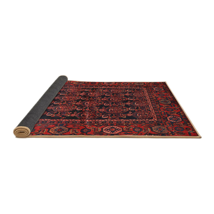 Sideview of Traditional Reddish Brown Persian Rug, tr569