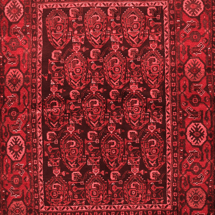Machine Washable Persian Red Traditional Rug, wshtr569red