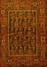 Machine Washable Persian Yellow Traditional Rug, wshtr569yw