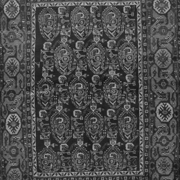 Serging Thickness of Machine Washable Persian Gray Traditional Rug, wshtr569gry