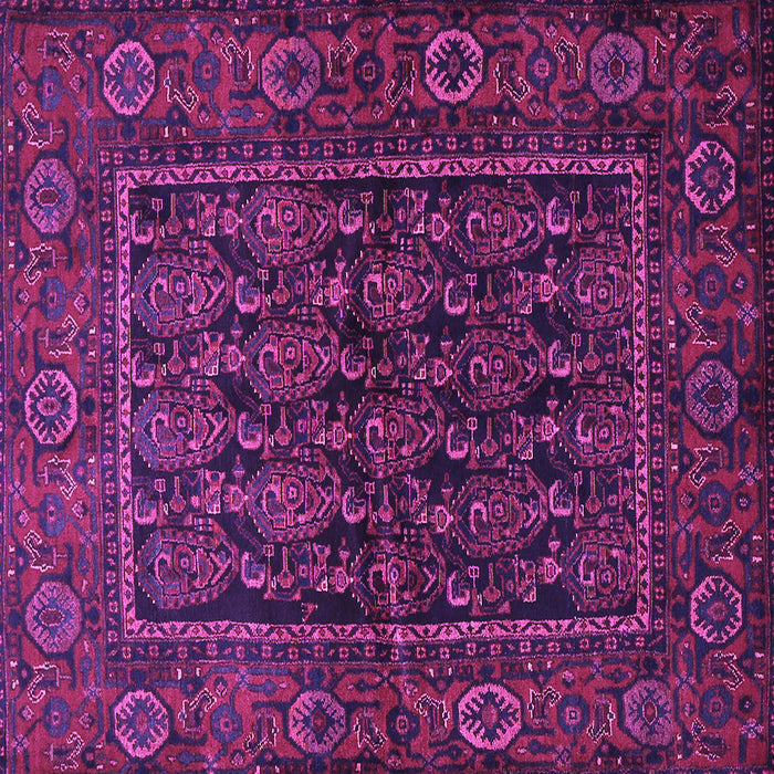 Square Persian Purple Traditional Rug, tr569pur