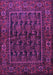 Machine Washable Persian Purple Traditional Area Rugs, wshtr569pur