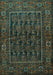Persian Turquoise Traditional Rug, tr569turq