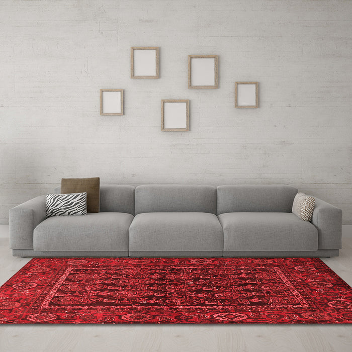 Traditional Red Washable Rugs
