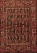 Machine Washable Persian Brown Traditional Rug, wshtr569brn