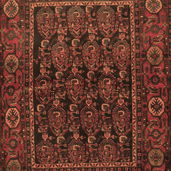 Machine Washable Persian Brown Traditional Rug, wshtr569brn