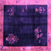 Square Oriental Purple Asian Inspired Rug, tr56pur