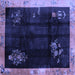 Square Oriental Blue Asian Inspired Rug, tr56blu