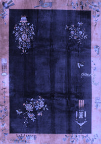 Oriental Blue Asian Inspired Rug, tr56blu