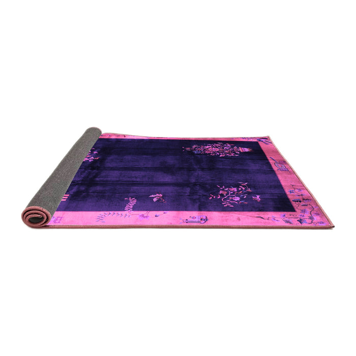 Sideview of Oriental Purple Asian Inspired Rug, tr56pur