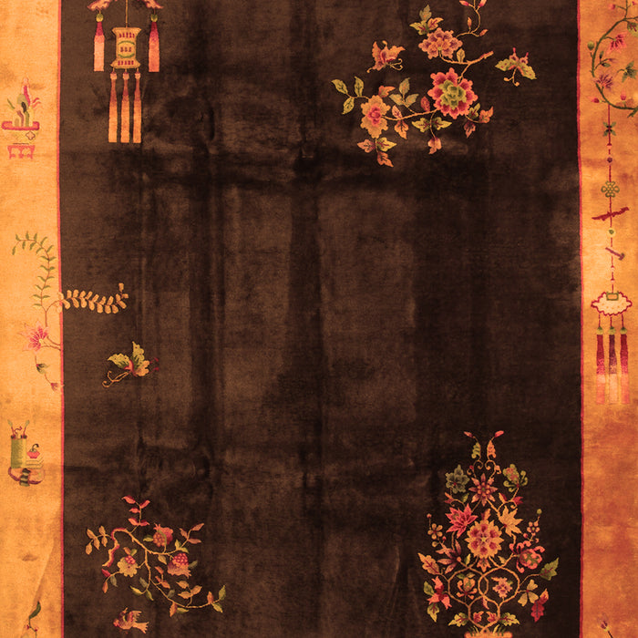 Oriental Orange Asian Inspired Rug, tr56org