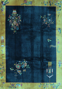 Oriental Light Blue Asian Inspired Rug, tr56lblu