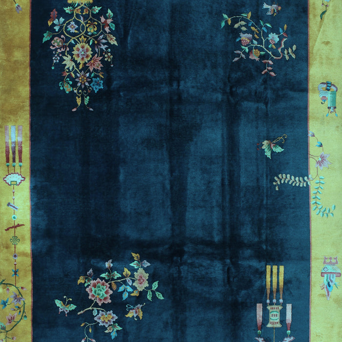 Oriental Light Blue Asian Inspired Rug, tr56lblu