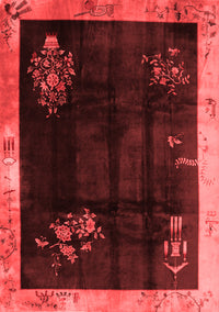 Oriental Red Asian Inspired Rug, tr56red