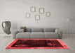 Asian Inspired Red Washable Rugs