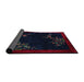 Sideview of Traditional Deep-Sea Blue Oriental Rug, tr57