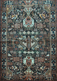 Animal Light Blue Traditional Rug, tr570lblu