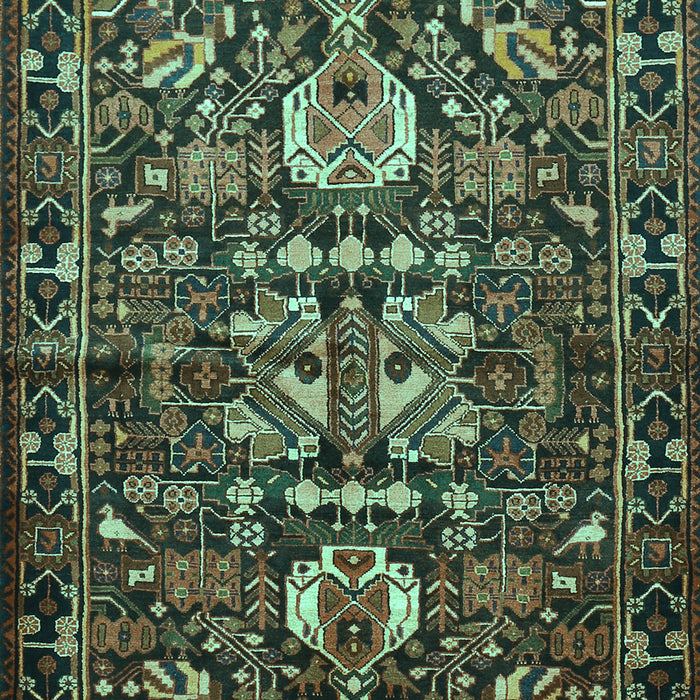 Machine Washable Animal Turquoise Traditional Area Rugs, wshtr570turq