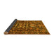 Sideview of Animal Yellow Traditional Rug, tr570yw