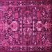 Square Animal Pink Traditional Rug, tr570pnk