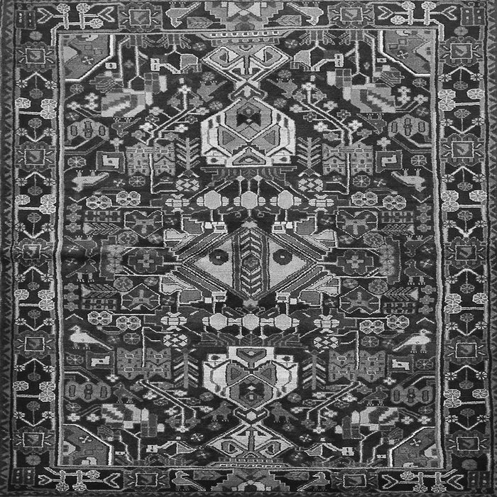Serging Thickness of Animal Gray Traditional Rug, tr570gry