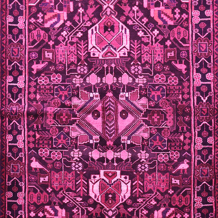 Machine Washable Animal Pink Traditional Rug, wshtr570pnk