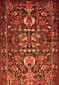 Animal Orange Traditional Rug, tr570org