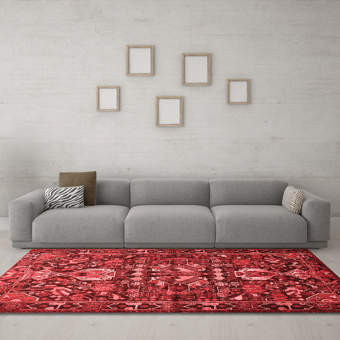 Traditional Red Washable Rugs