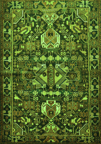 Animal Green Traditional Rug, tr570grn