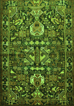 Animal Green Traditional Rug, tr570grn