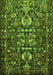 Animal Green Traditional Rug, tr570grn