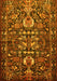 Animal Yellow Traditional Rug, tr570yw