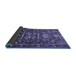 Sideview of Animal Blue Traditional Rug, tr570blu