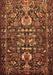 Animal Brown Traditional Rug, tr570brn