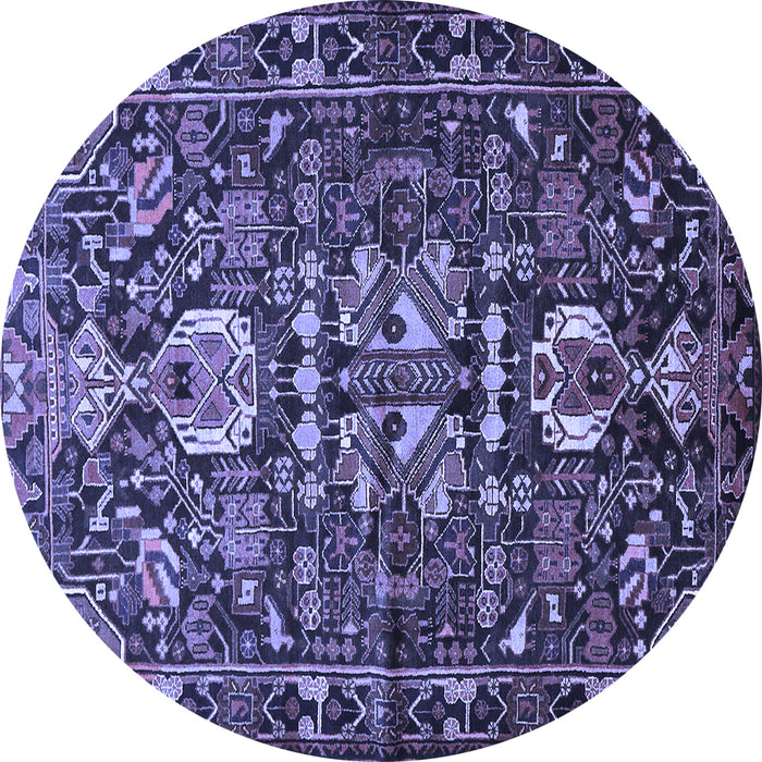 Round Machine Washable Animal Blue Traditional Rug, wshtr570blu