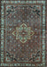 Machine Washable Persian Light Blue Traditional Rug, wshtr571lblu