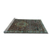 Sideview of Machine Washable Persian Light Blue Traditional Rug, wshtr571lblu