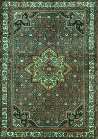 Persian Turquoise Traditional Rug, tr571turq