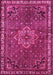 Machine Washable Persian Pink Traditional Rug, wshtr571pnk