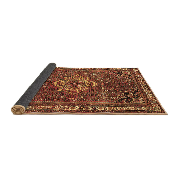Sideview of Persian Brown Traditional Rug, tr571brn