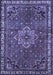 Machine Washable Persian Blue Traditional Rug, wshtr571blu