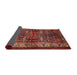 Sideview of Traditional Gold Brown Persian Rug, tr572