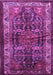 Machine Washable Persian Purple Traditional Area Rugs, wshtr572pur