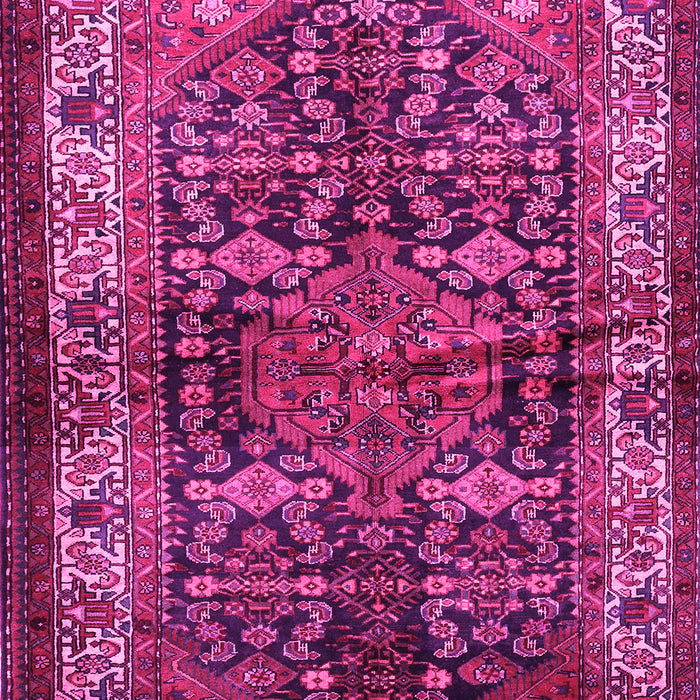 Machine Washable Persian Pink Traditional Rug, wshtr572pnk