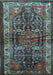 Machine Washable Persian Light Blue Traditional Rug, wshtr572lblu