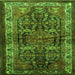 Serging Thickness of Persian Green Traditional Rug, tr572grn