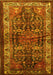 Machine Washable Persian Yellow Traditional Rug, wshtr572yw