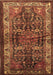 Machine Washable Persian Brown Traditional Rug, wshtr572brn