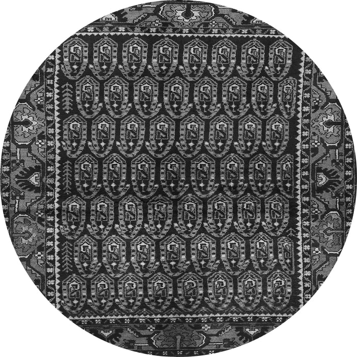 Machine Washable Persian Gray Traditional Rug, wshtr573gry